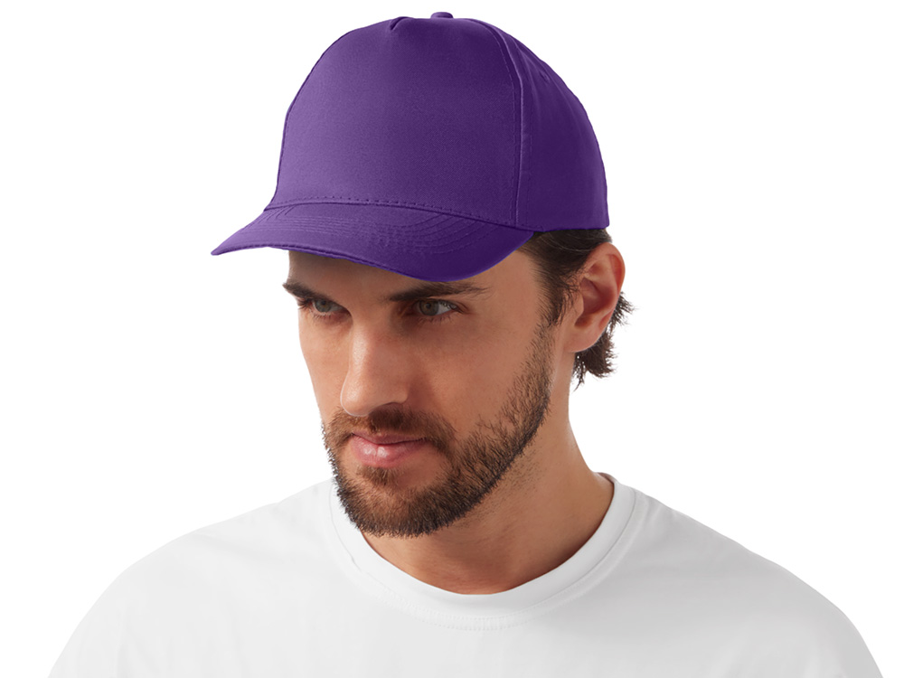 Бейсболка Poly 5-ти панельная 120гр, фиолетовый-1