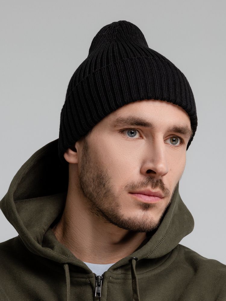 Шапка Stout, черная-3