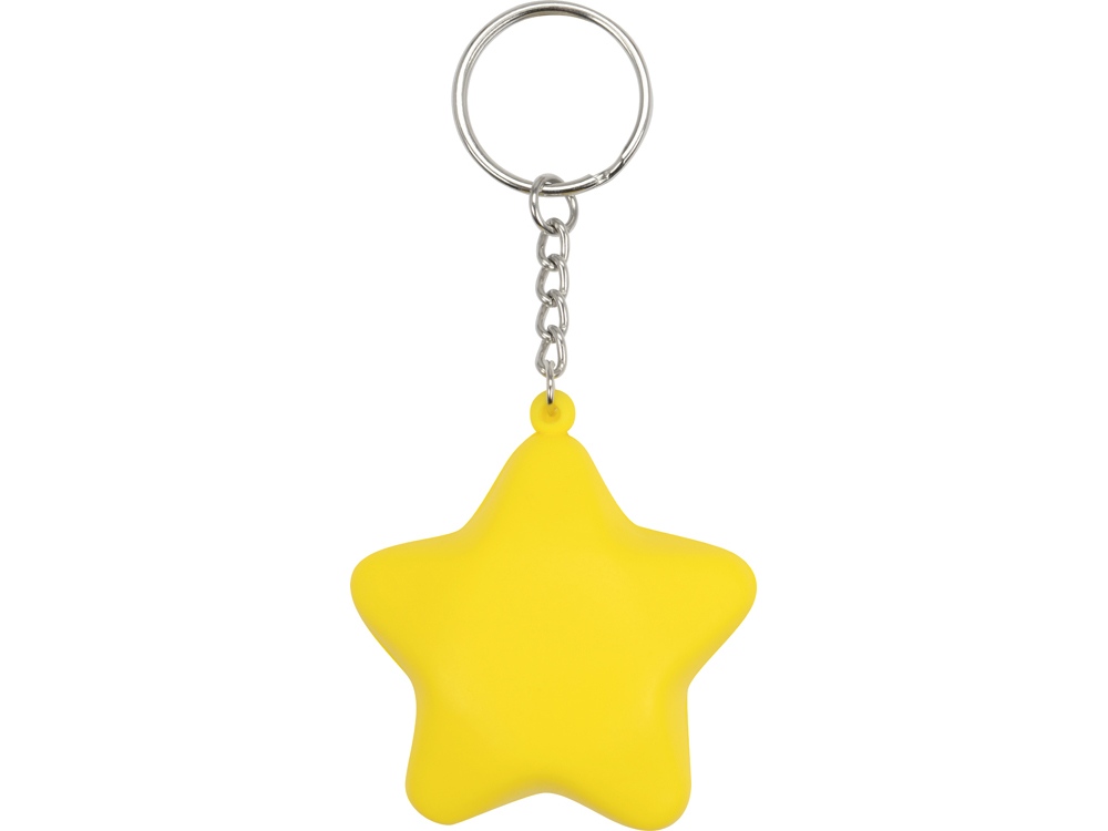 Брелок-антистресс Звезда, желтый-1