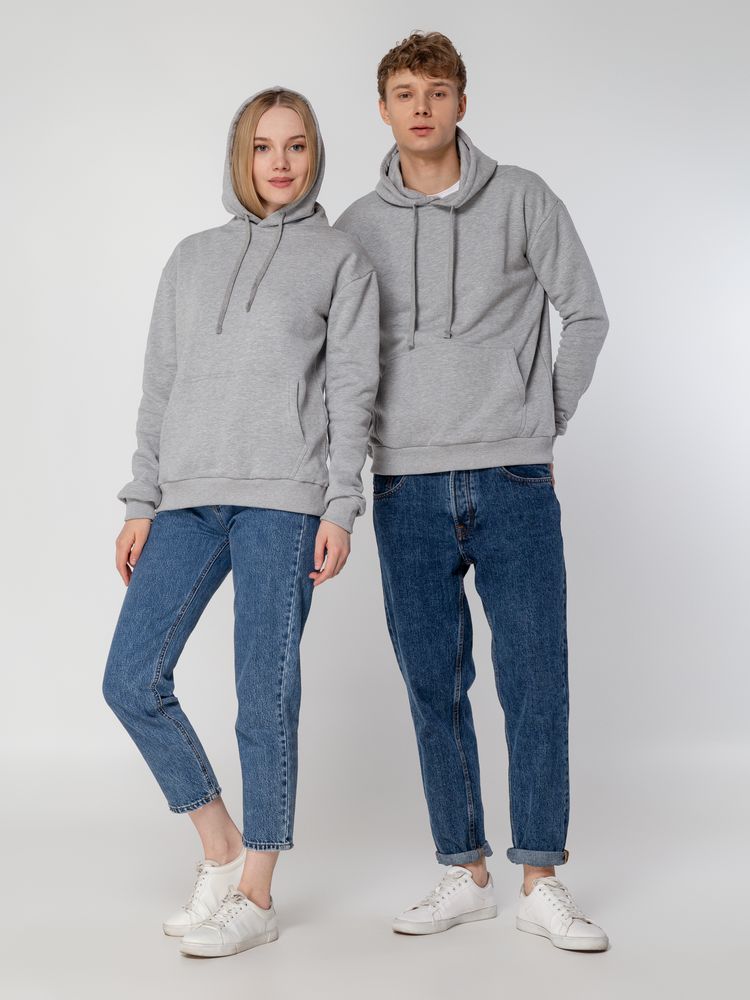 Толстовка с капюшоном Unit Kirenga Heavy, серый меланж-10