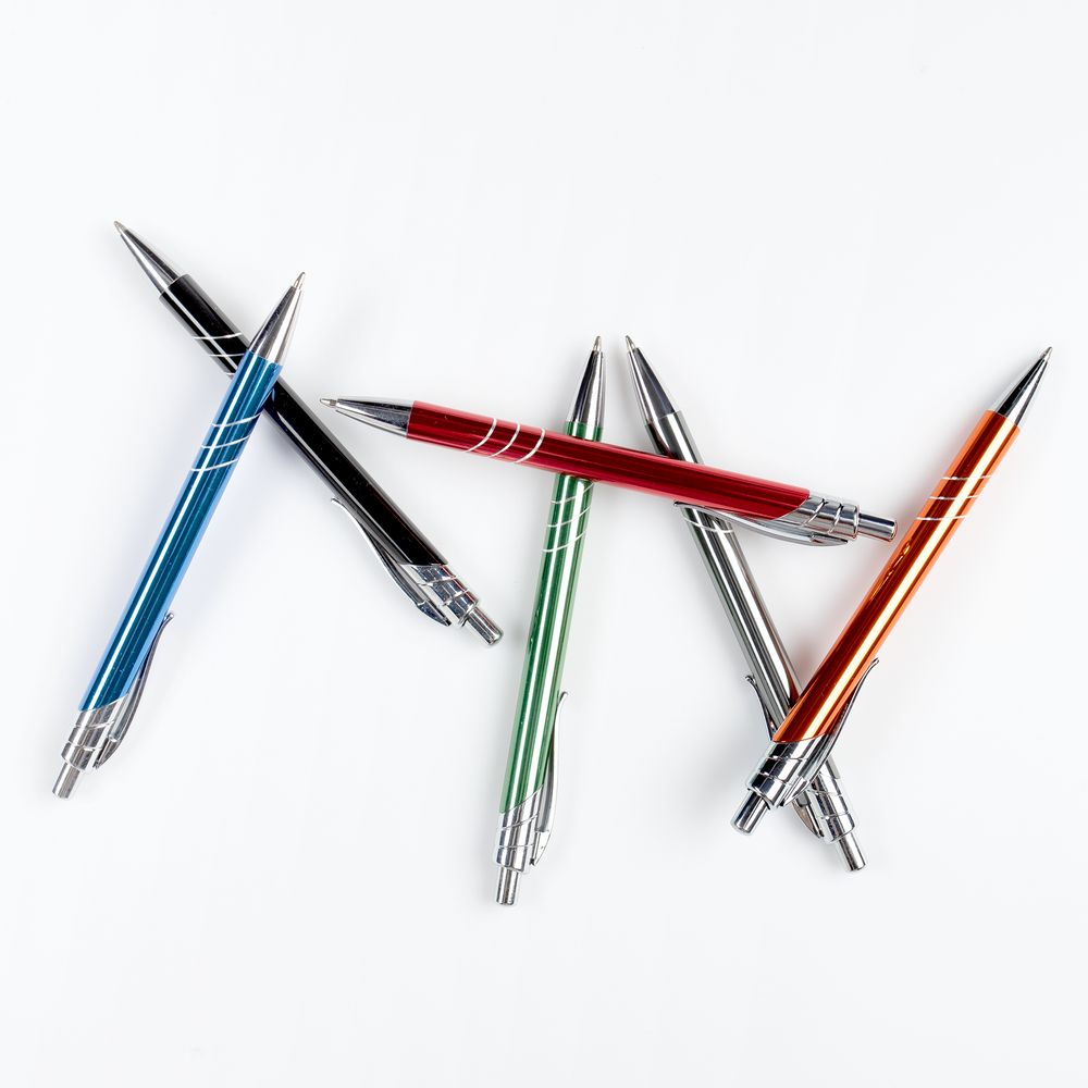 Ручка шариковая Undertone Metallic, синяя-3