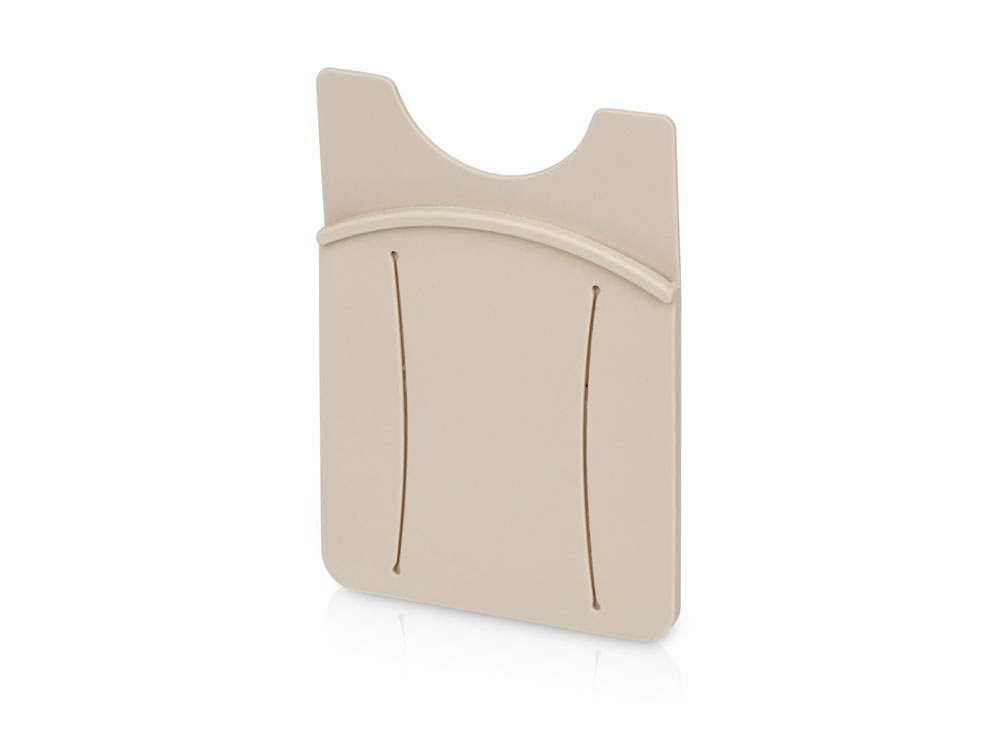 Картхолдер для телефона с держателем Trighold, бежевый-0