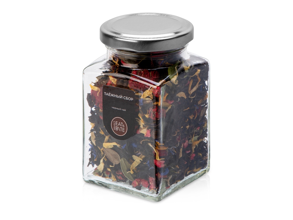 Чай черный, серия Bouquet, таежный сбор, стеклянная банка-0