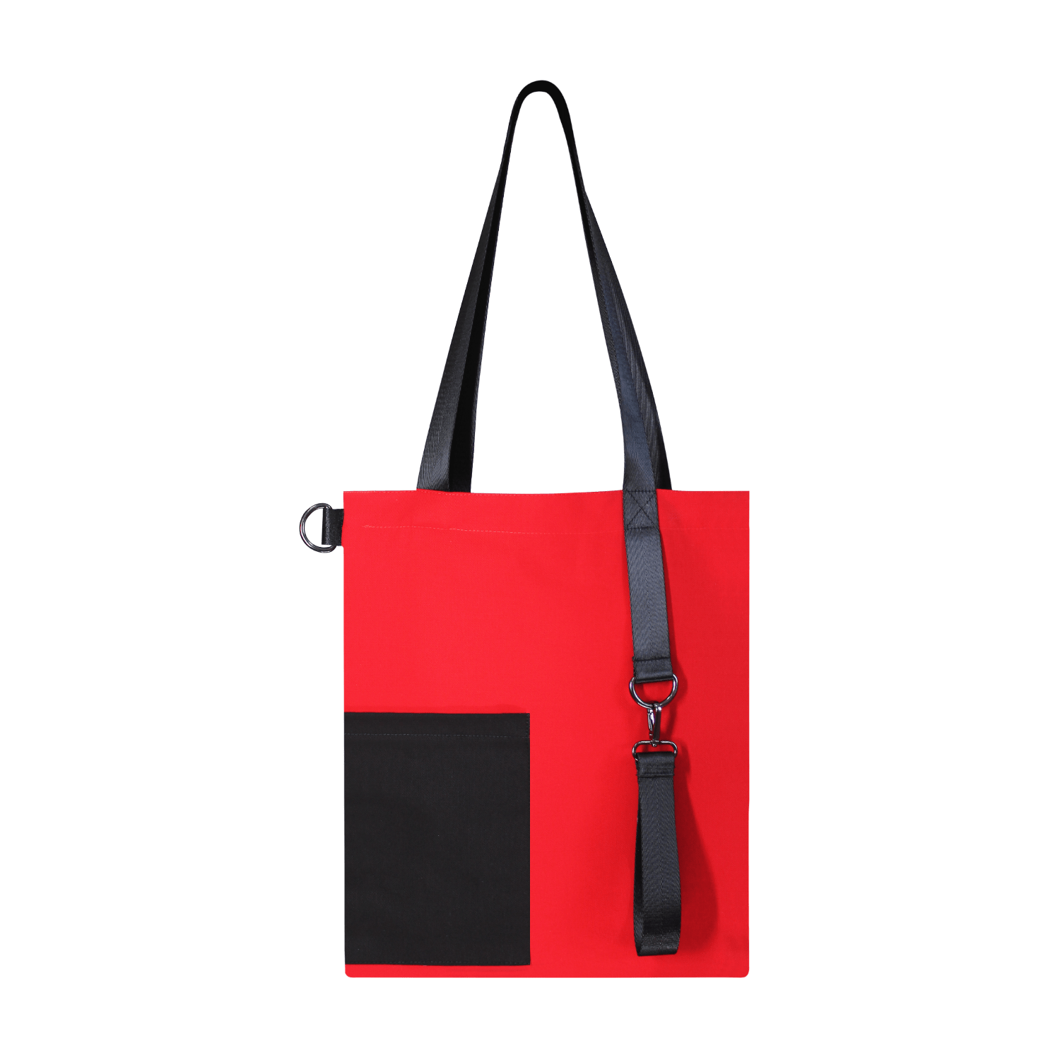 Шоппер Superbag Color (красный с чёрным)-2