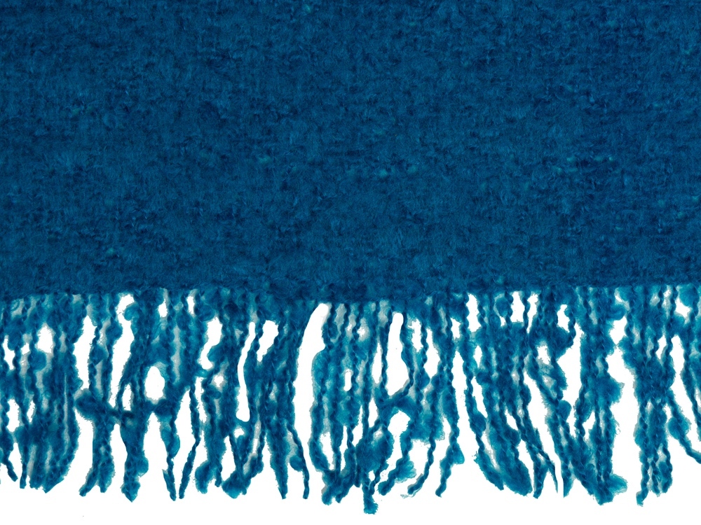 Плед акриловый Mohair, синий-3