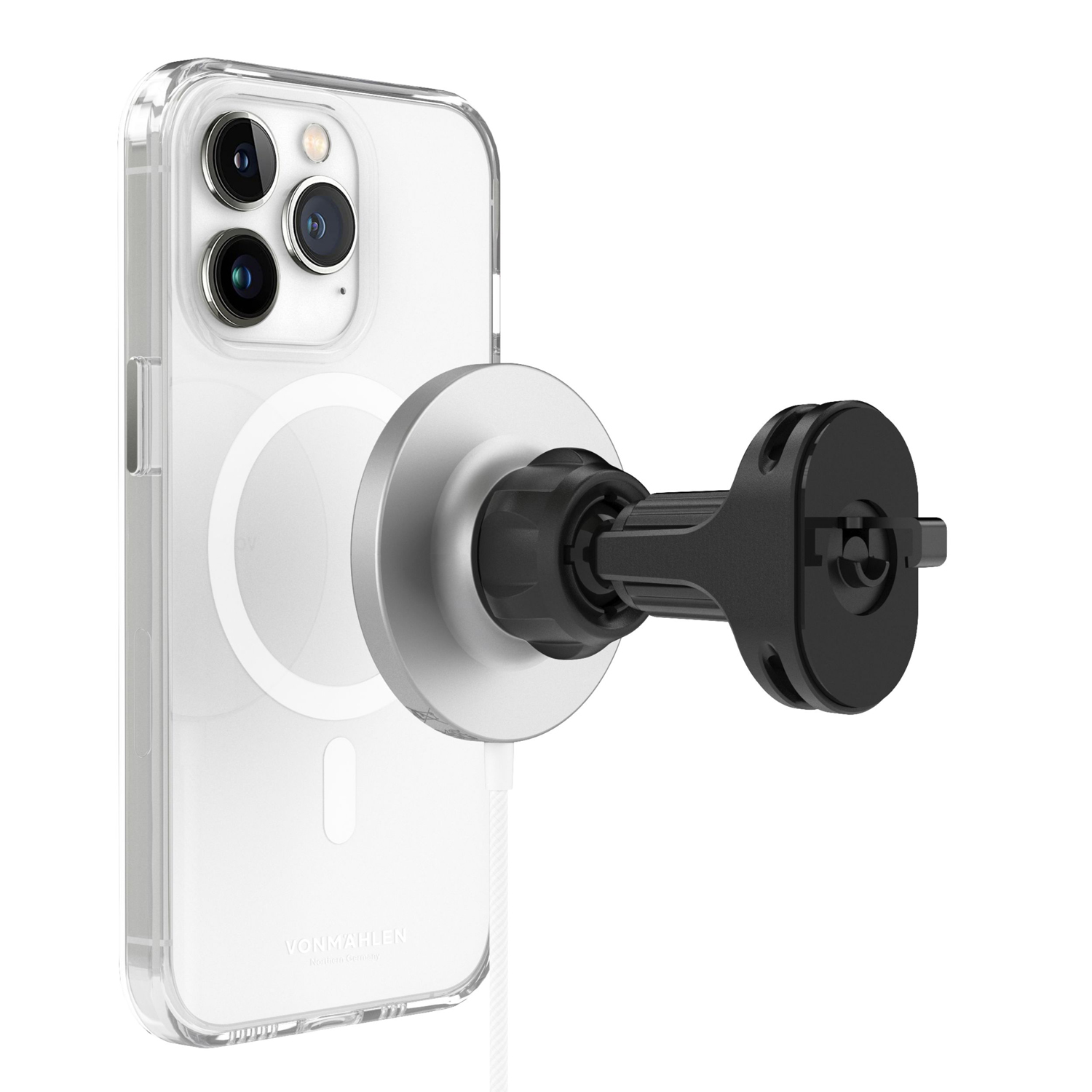 Автомобильное магнитное зарядное устройство Aura Car, белое-2