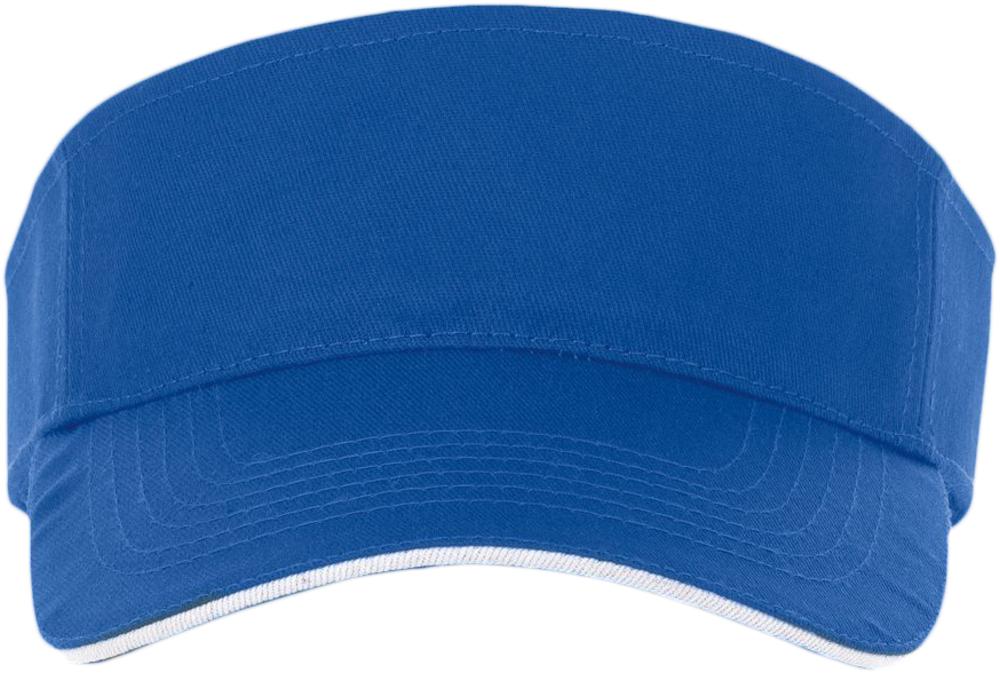 Козырек Ace, ярко-синий с белым-3