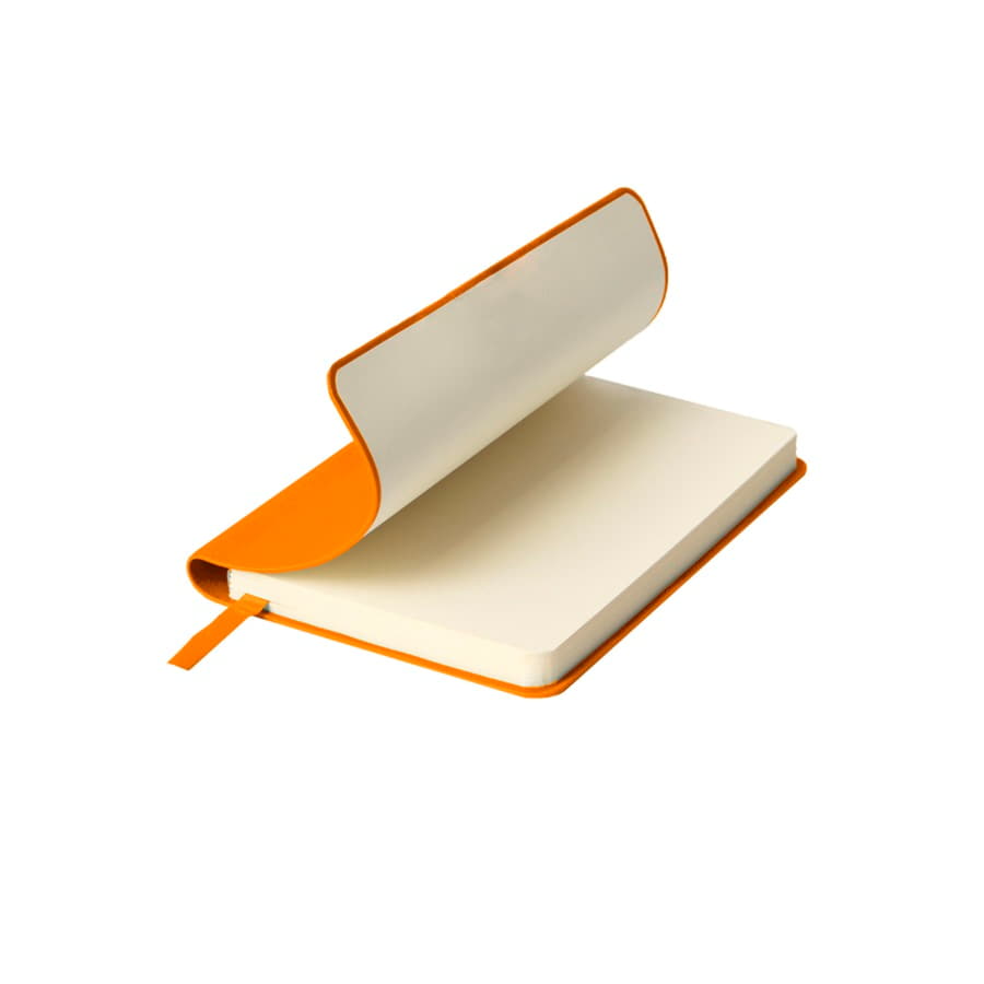 Ежедневник недатированный SALLY, A6, оранжевый, кремовый блок в линейку, оранжевый-3