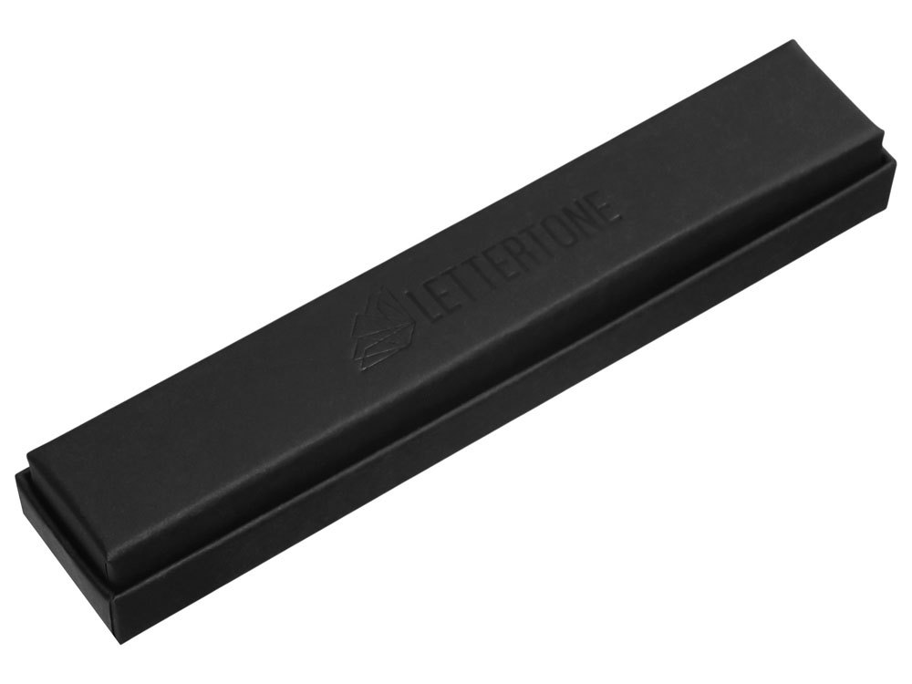 Металлическая ручка и вечный карандаш Gauguin, софт-тач, черный-6