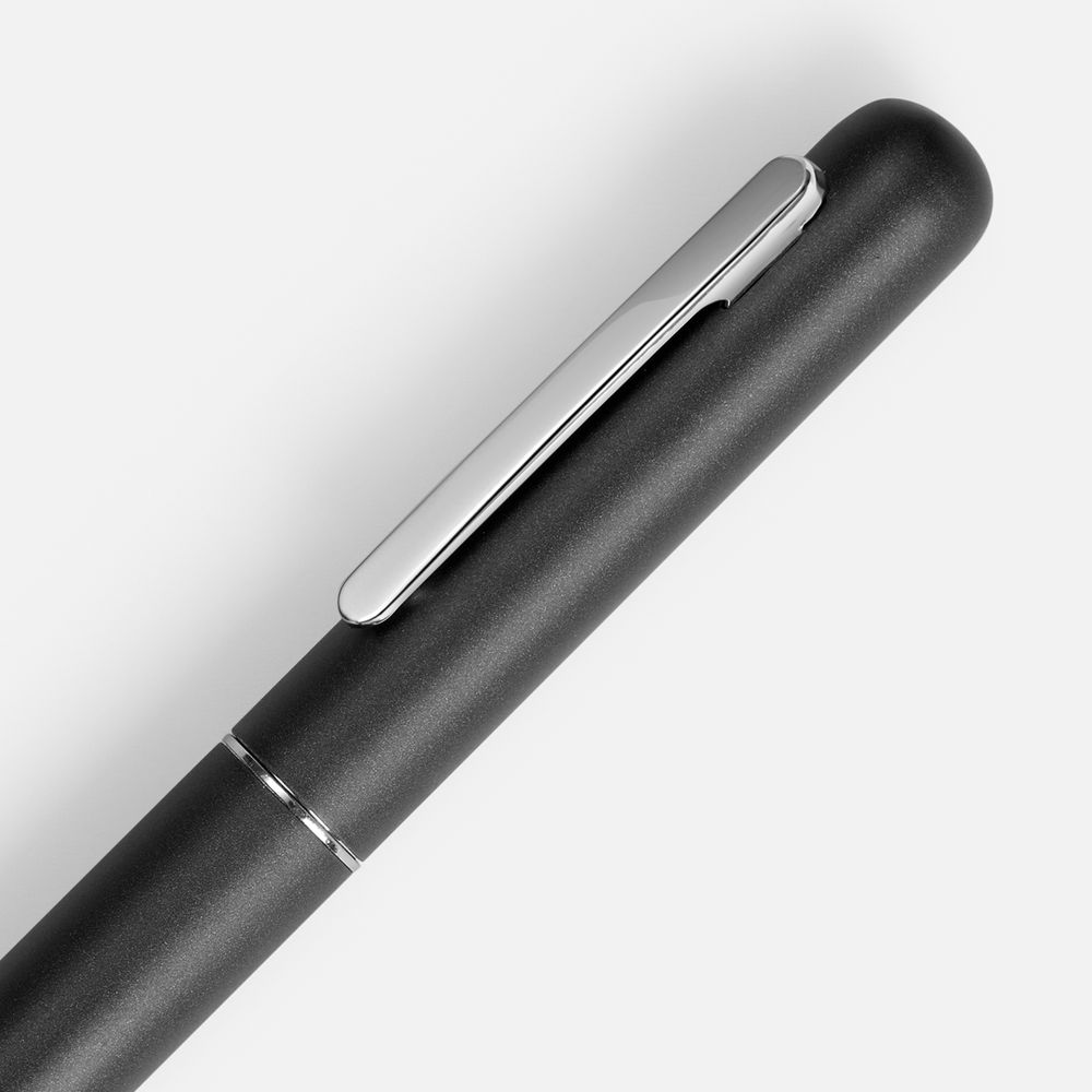 Ручка шариковая Scribo, матовая серая-1