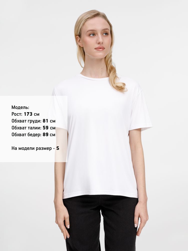 Футболка унисекс Senti, белая-3