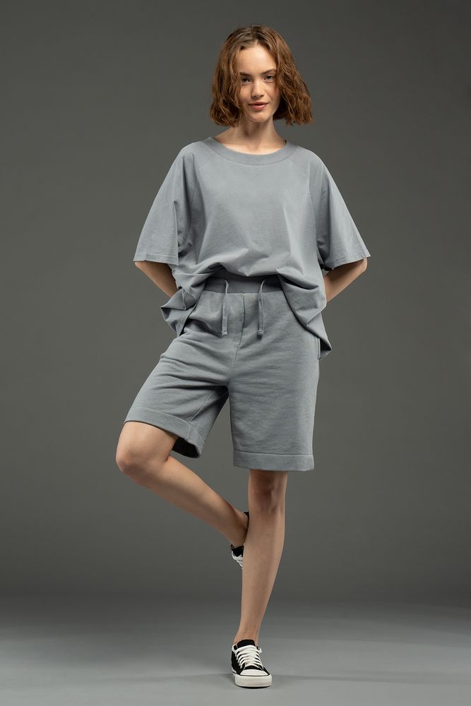 Футболка унисекс оверсайз T2, серая-2
