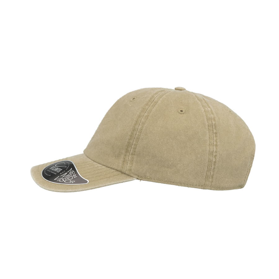 Бейсболка винтажная DIGG, 6 клиньев, металлическая застежка, хаки-6