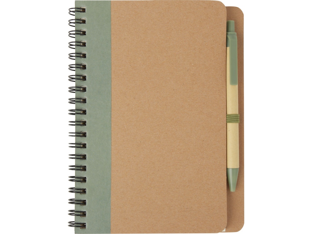 Блокнот Priestly с ручкой, зеленый яркий-1