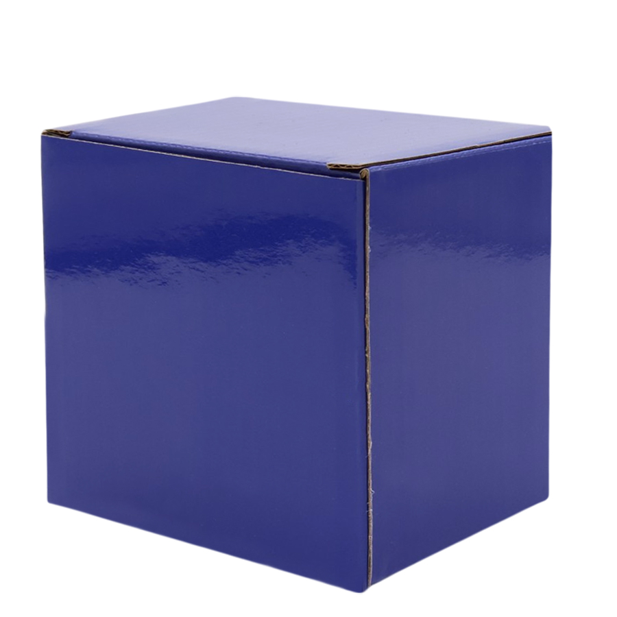 Коробка глянцевая для кружки Make me, Синий-0