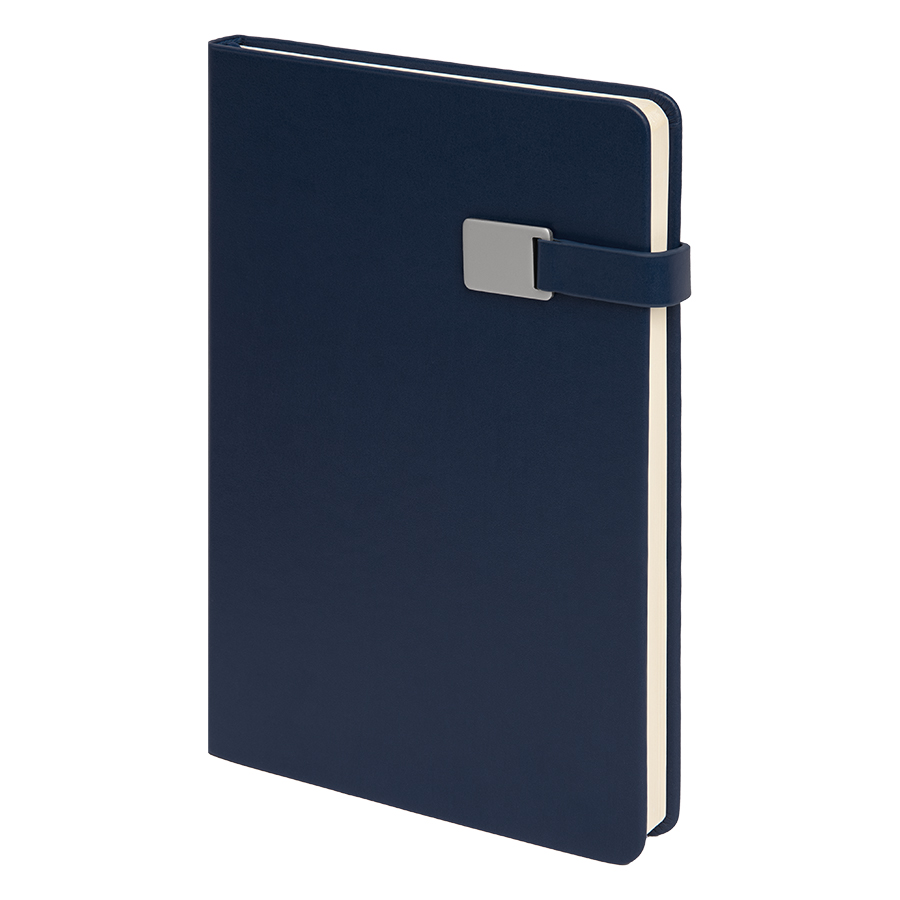 Ежедневник недатированный Spirit , формат А5, в линейку, темно-синий-0