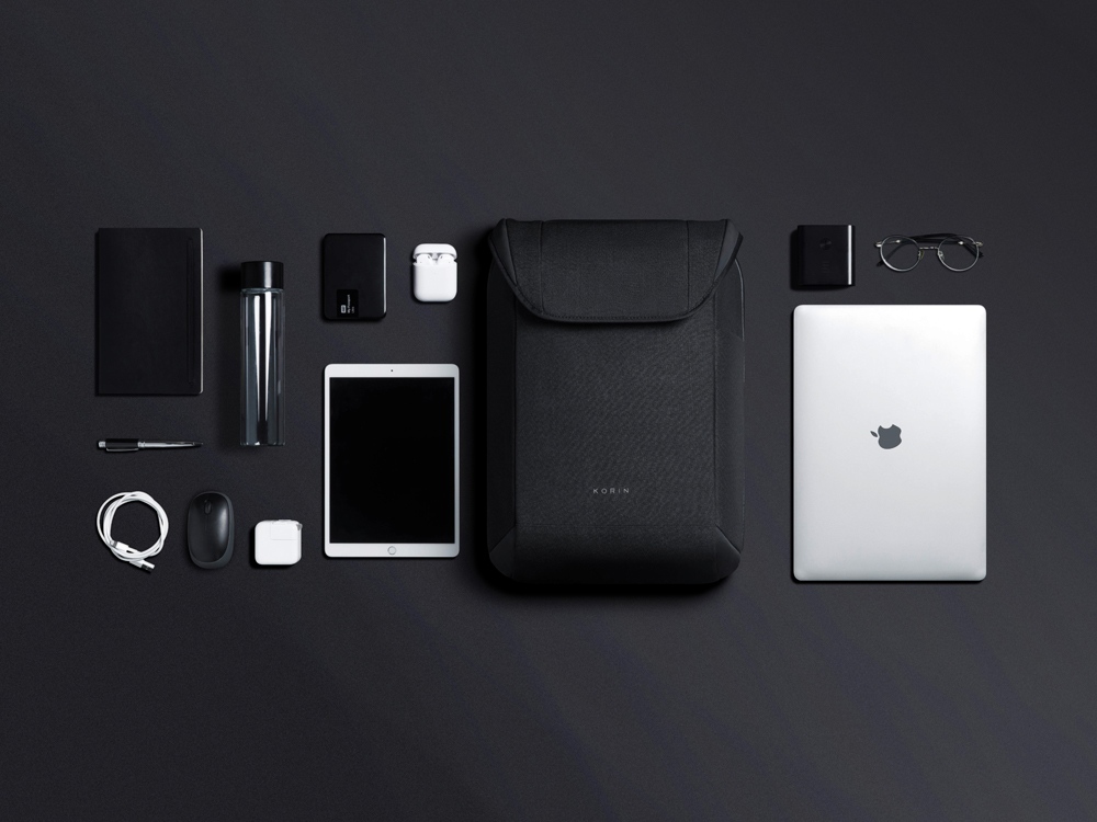 Водостойкий антикражный рюкзак Clickpack для ноутбука 15.6, черный-14