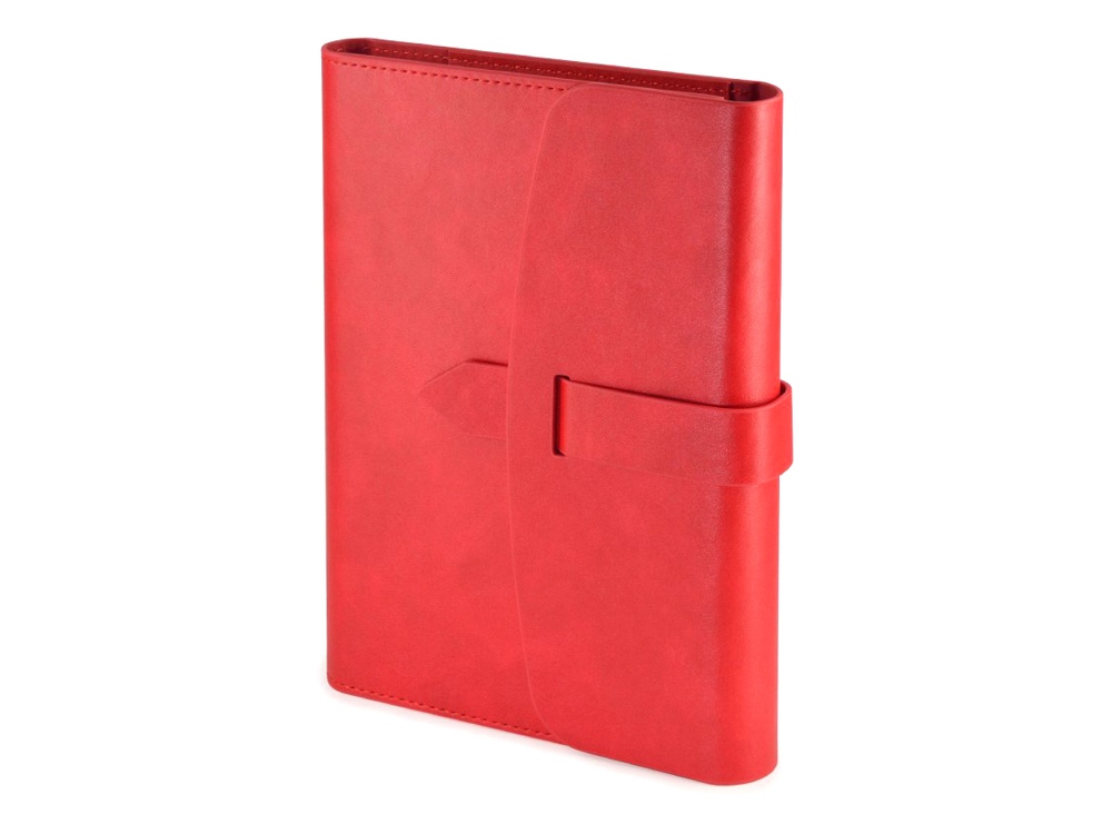 Ежедневник недатированный А5 Senate с магнитным клапаном, красный-0
