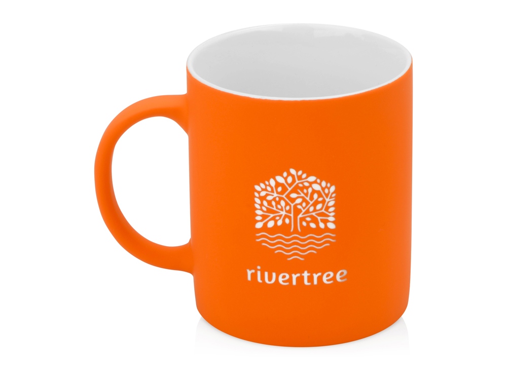 Кружка с покрытием soft-touch Barrel of a Gum, оранжевый-2