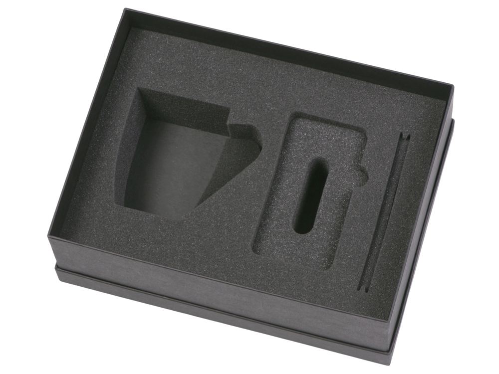 Подарочный набор c кружкой, пластиковой ручкой и повербанком С1, 5000 mAh, серый-2