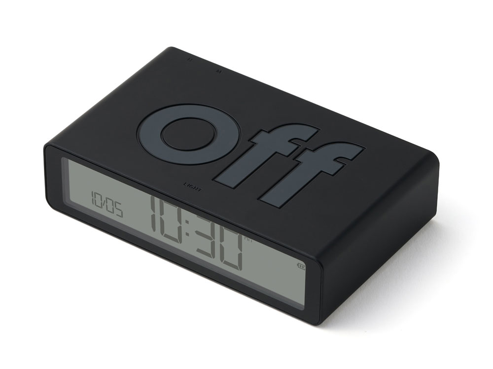 Часы настольные Flip Classic, черный-1