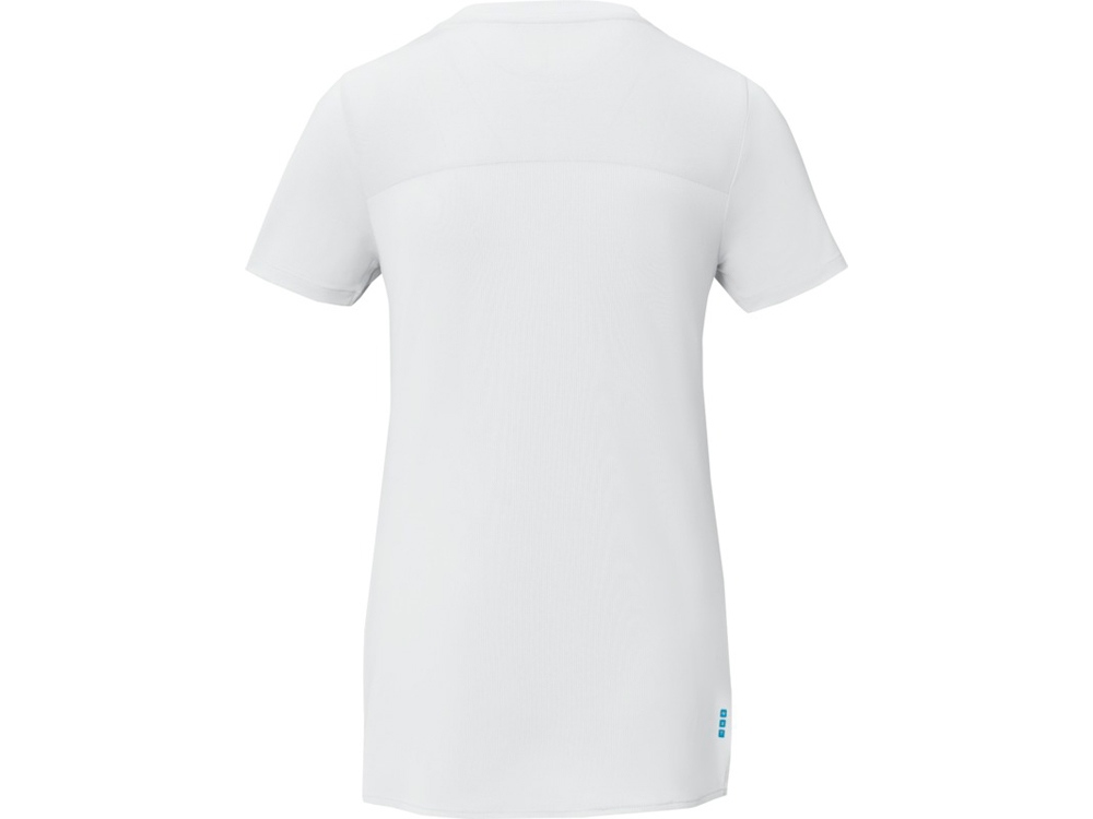 Borax Женская футболка с короткими рукавами из переработанного полиэстера согласно стандарту GRS с отличным кроем - Белый-2