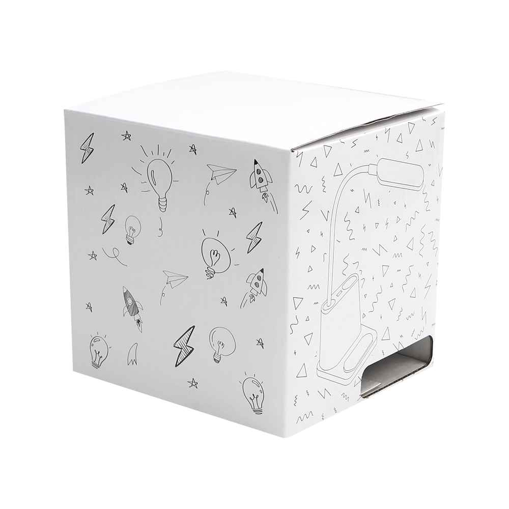 Настольная лампа c вентилятором Terra Quadro, Белый глянцевый-5