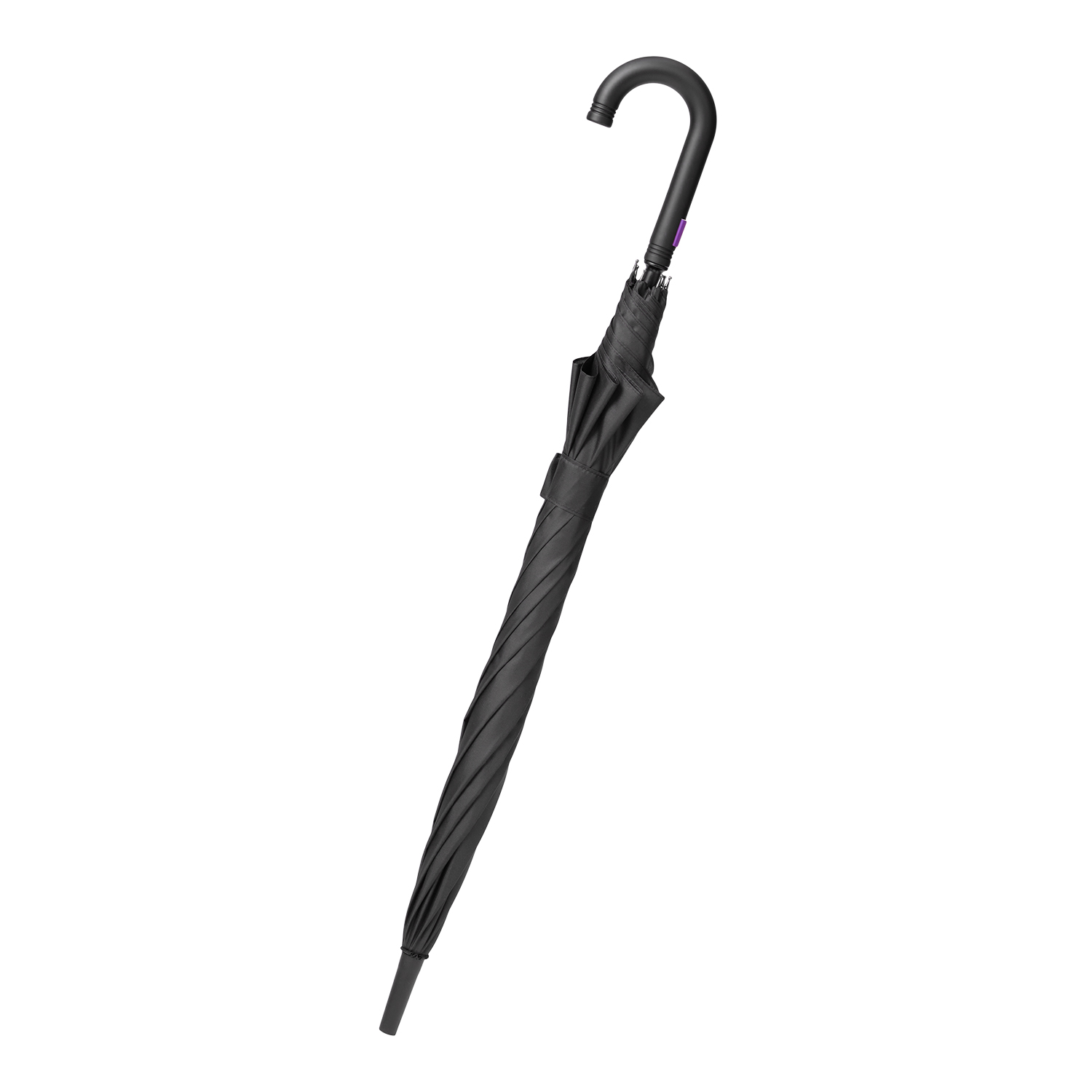Зонт-трость Quantum, черный/фиолетовый-3