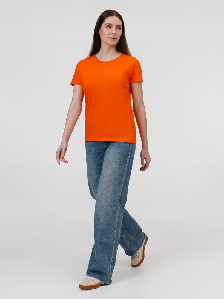 Футболка женская E190 оранжевая-5