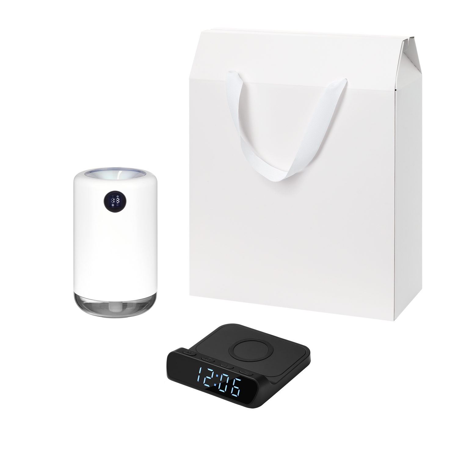 Подарочный набор Блисс (Bliss), Ригель (Rigel), черный (увлажнитель воздуха, зарядное устройство)-0