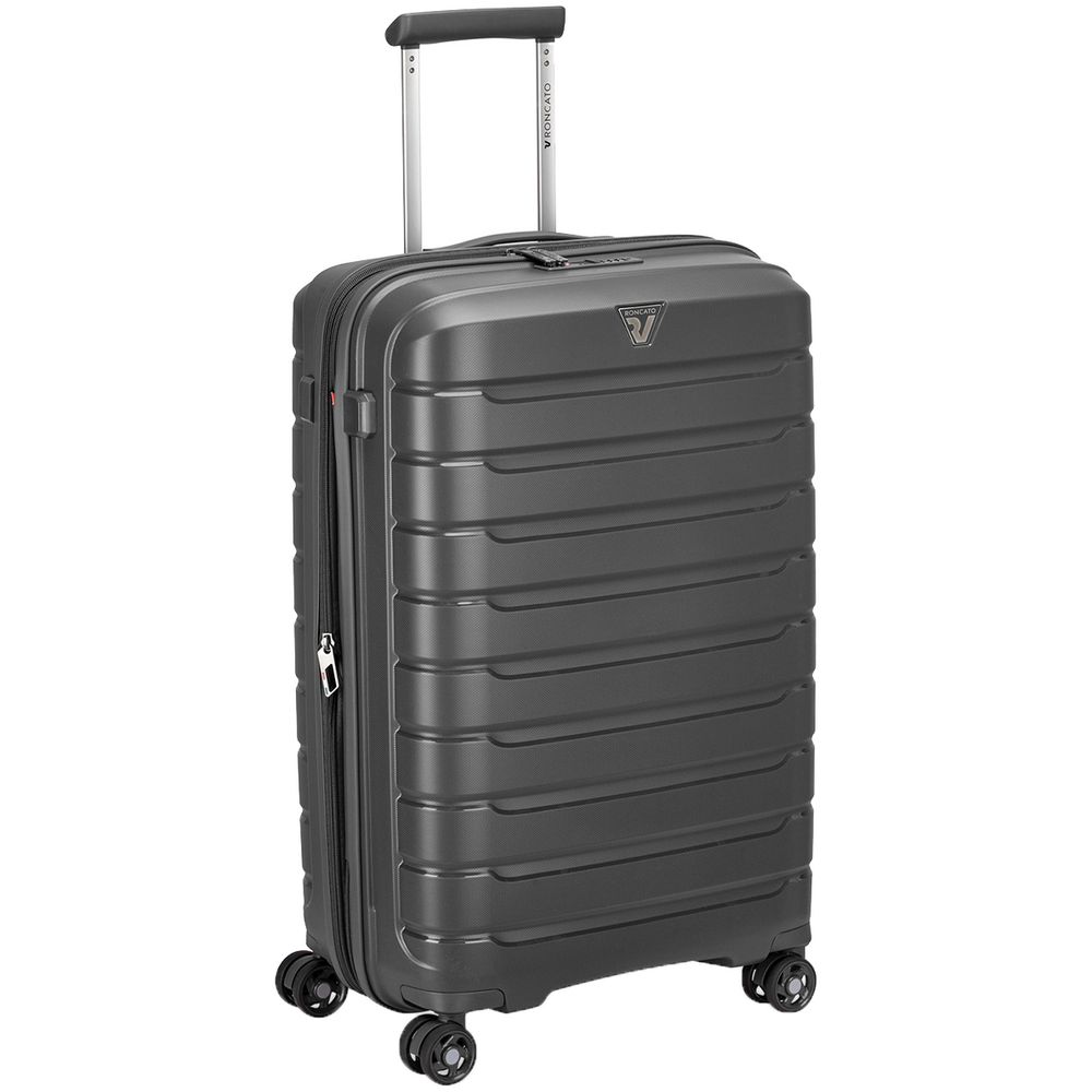 Чемодан Butterfly M, серый-1