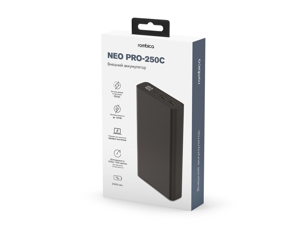 Внешний аккумулятор Rombica NEO PRO-250C Black-3