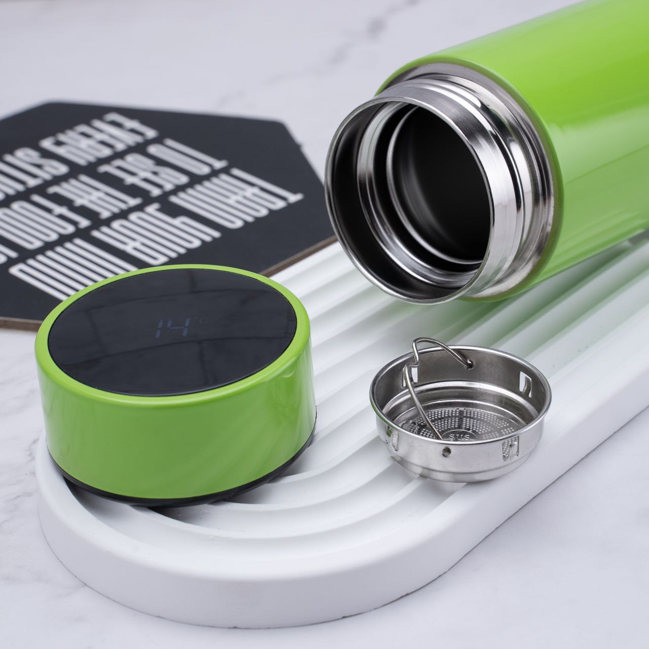 Термос Reactor с датчиком температуры (салатовый)-5