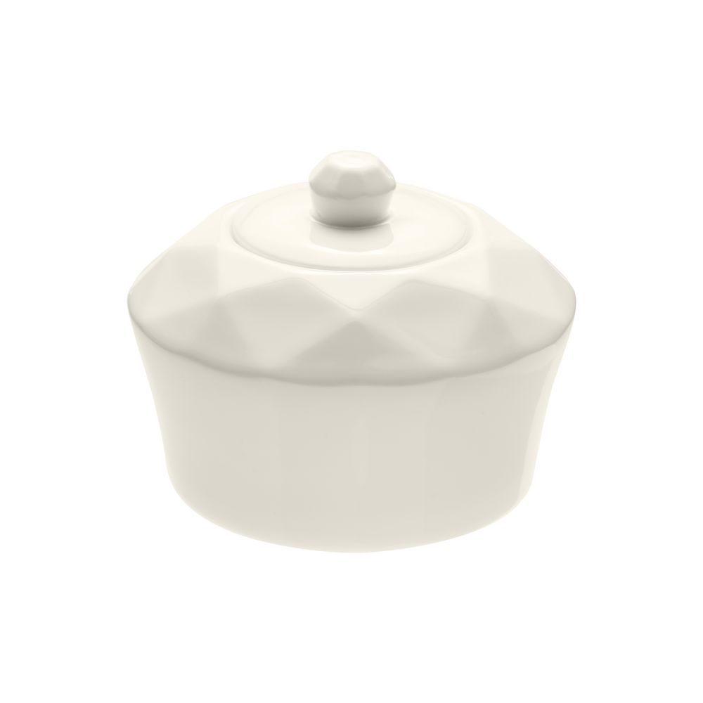 Сахарница Diamante Bianco, белая-3