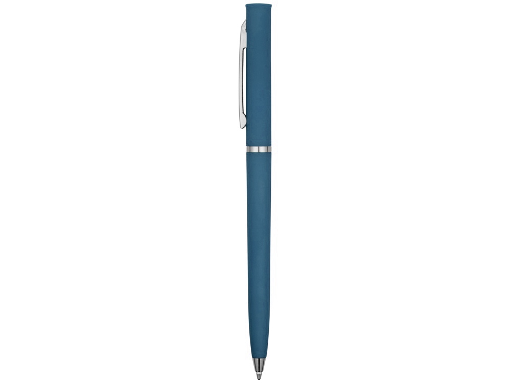 Ручка пластиковая шариковая Navi soft-touch, цвет морской волны-2
