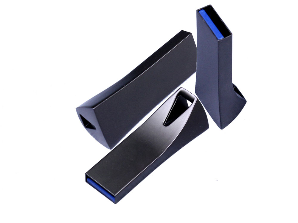 Флешка с мини чипом, оригинальный дизайн с отверстием, 32 Гб, антрацит-4