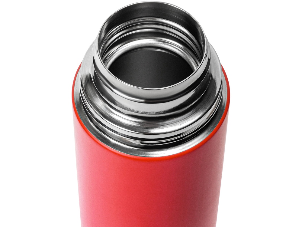 Термос Relaxika 101 (1 литр), красный (без лого)-4