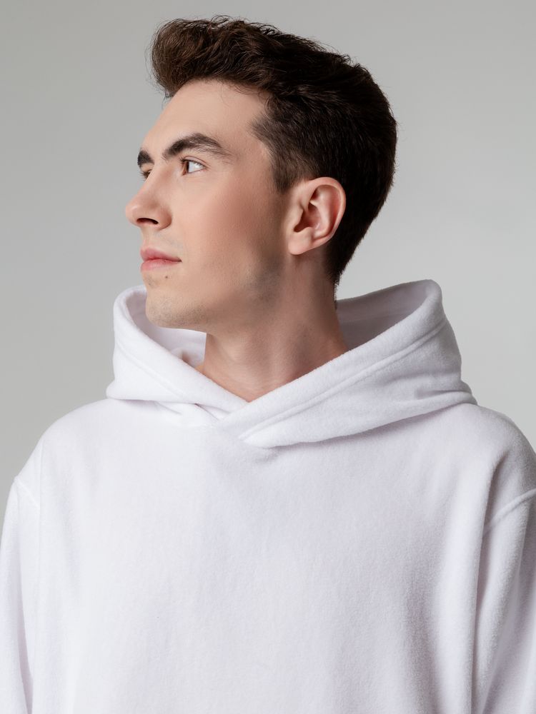 Худи флисовое унисекс Manakin, белое-5