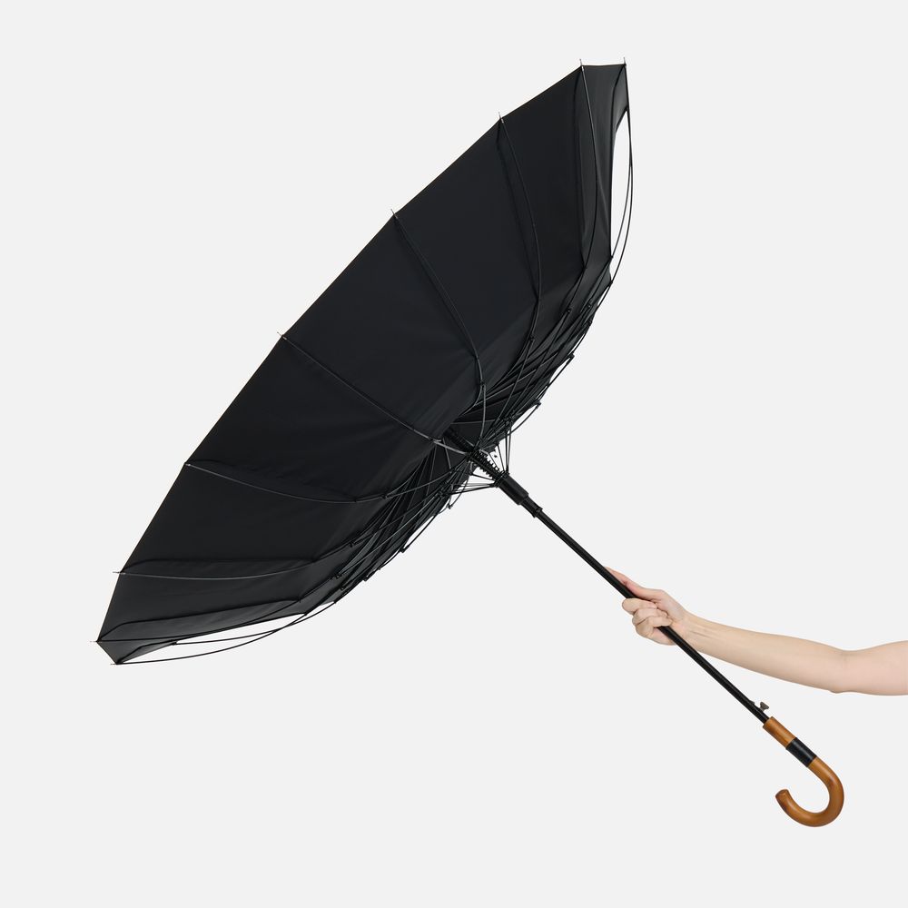 Зонт-трость Cloudfall, черный-5