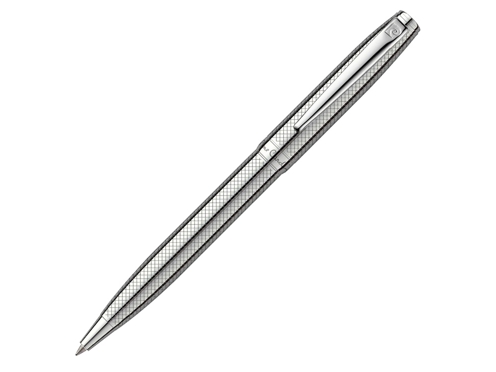 Ручка шариковая Pierre Cardin LEO 750. Цвет — серебристый. Упаковка Е-2.-0