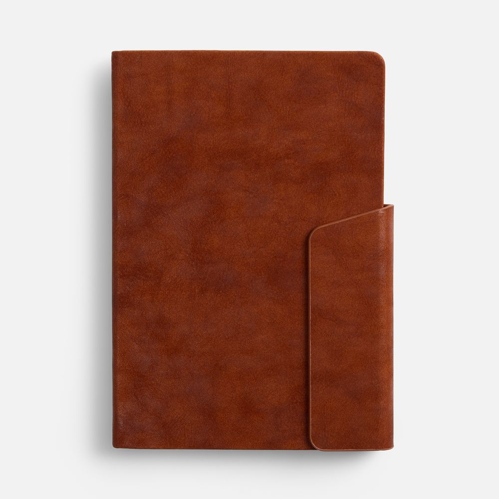 Ежедневник Leadmark, недатированный, коричневый-0