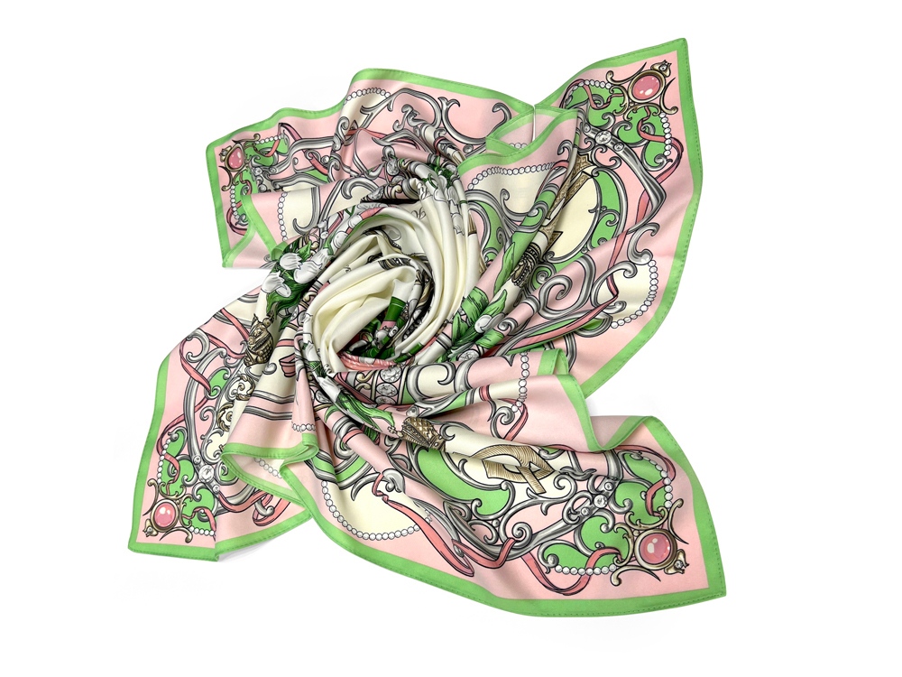 Набор: платок Ландыши и свеча Весенние цветы-5