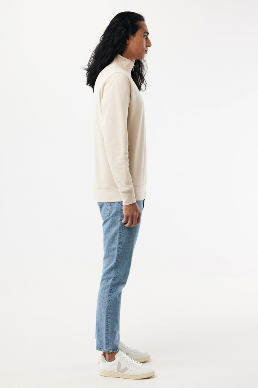 Свитшот на молнии Iqoniq Elgon из переработанного хлопка, 300 г/м²-11