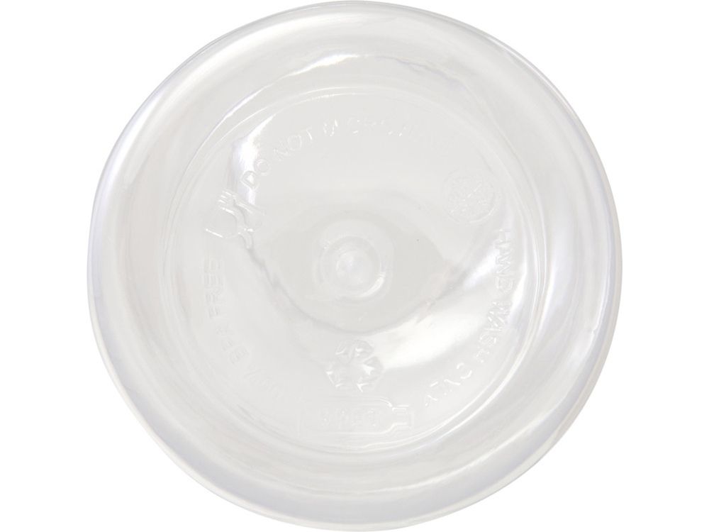 Бутылка для воды с карабином Oregon из переработанной пластмассы, 400 мл - Белый-2