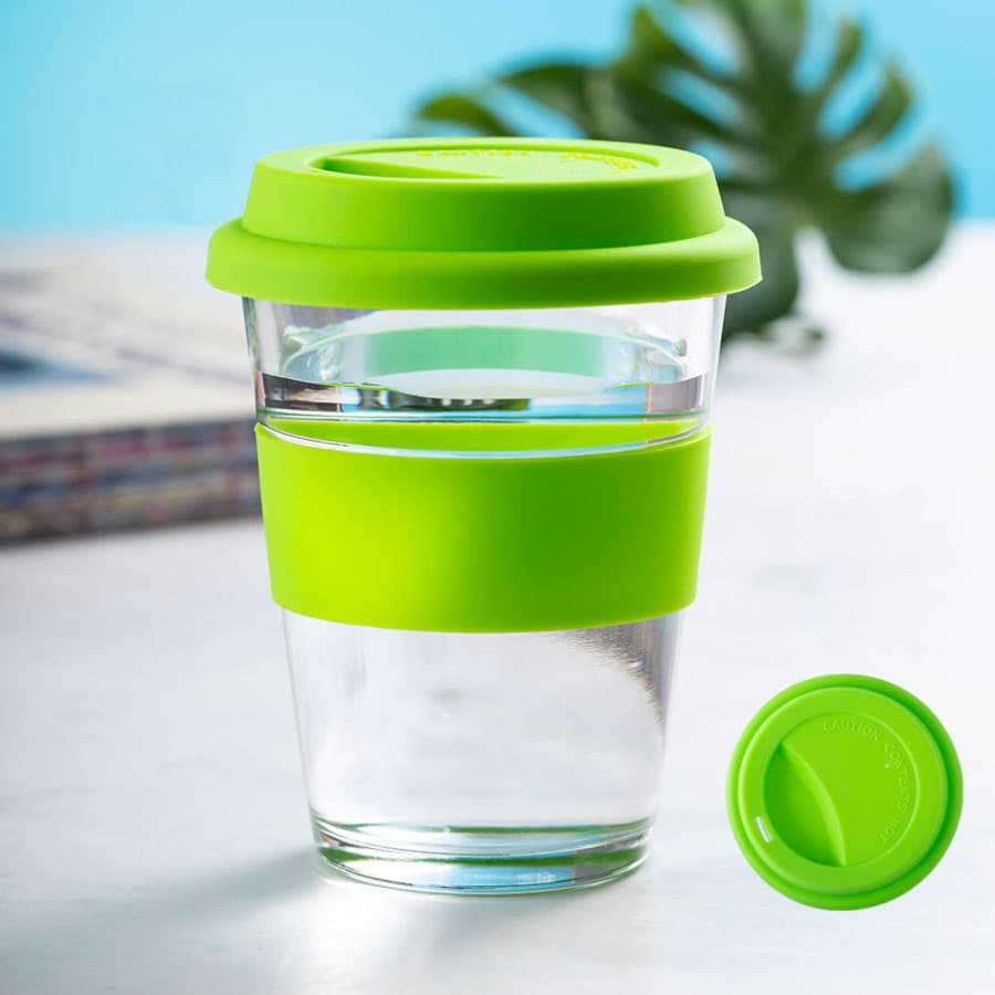 Стакан DURNOX с силиконовой крышкой, белый-4