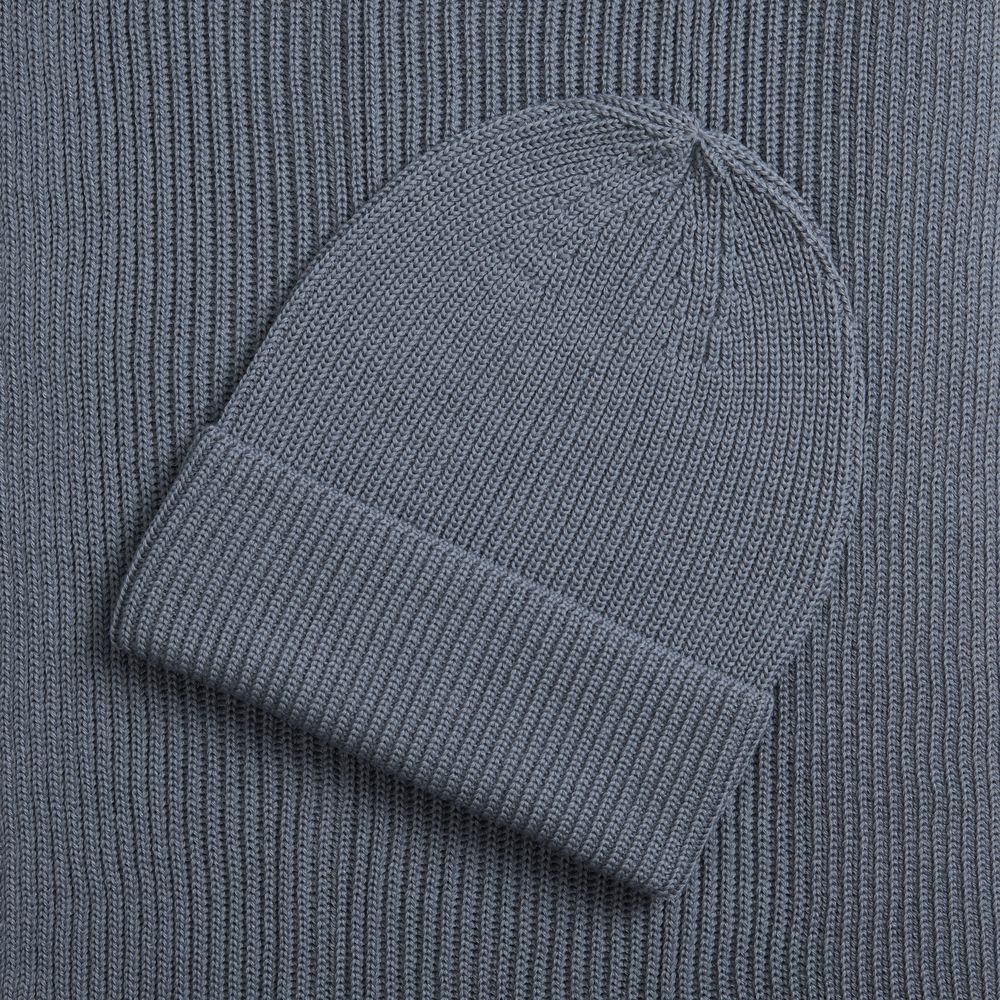 Шарф Nobilis Mono, серый (стальной)-4