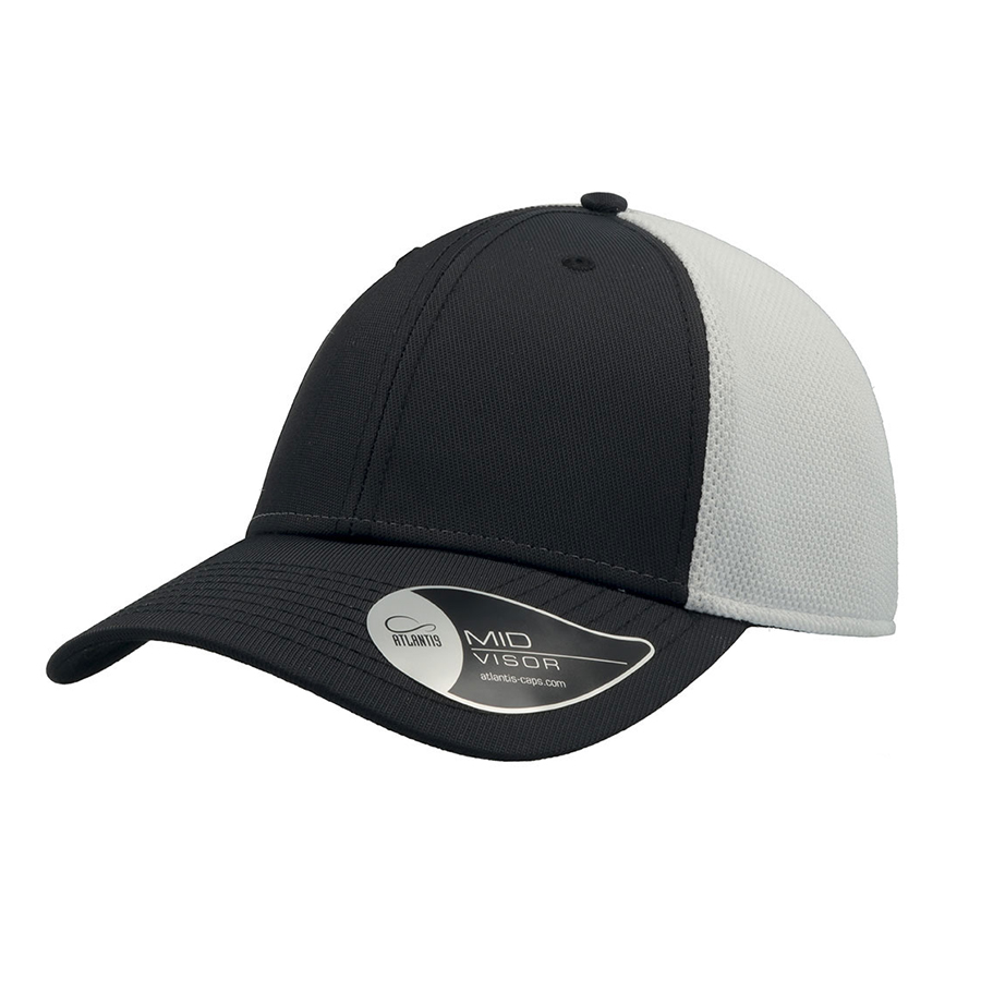 Бейсболка CAMPUS, 6 клиньев, застежка на липучке, черный-0