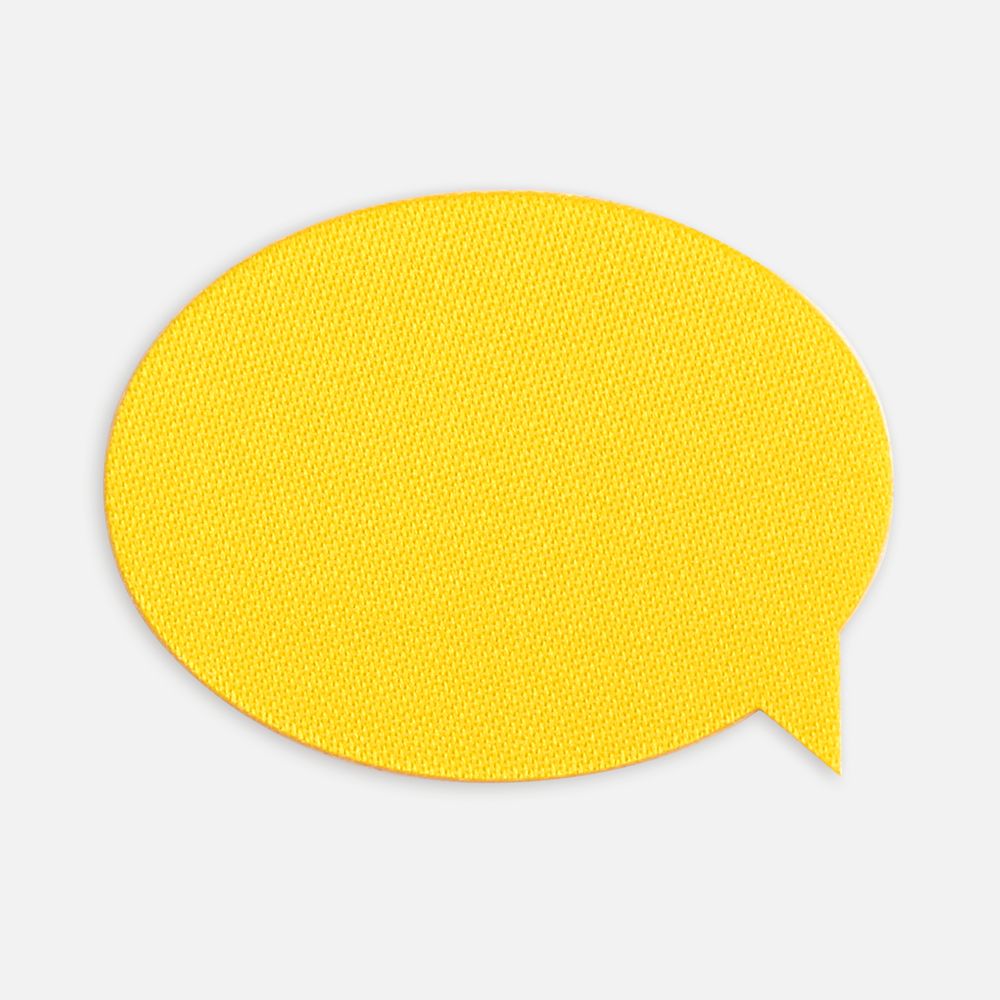 Наклейка тканевая Lunga Bubble, M, желтая-1