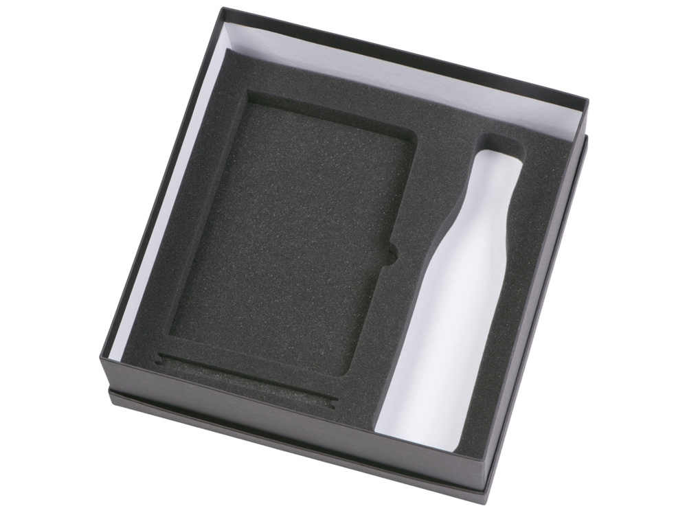 Подарочный набор с блокнотом С2, металлической ручкой и термобутылкой, красный-2