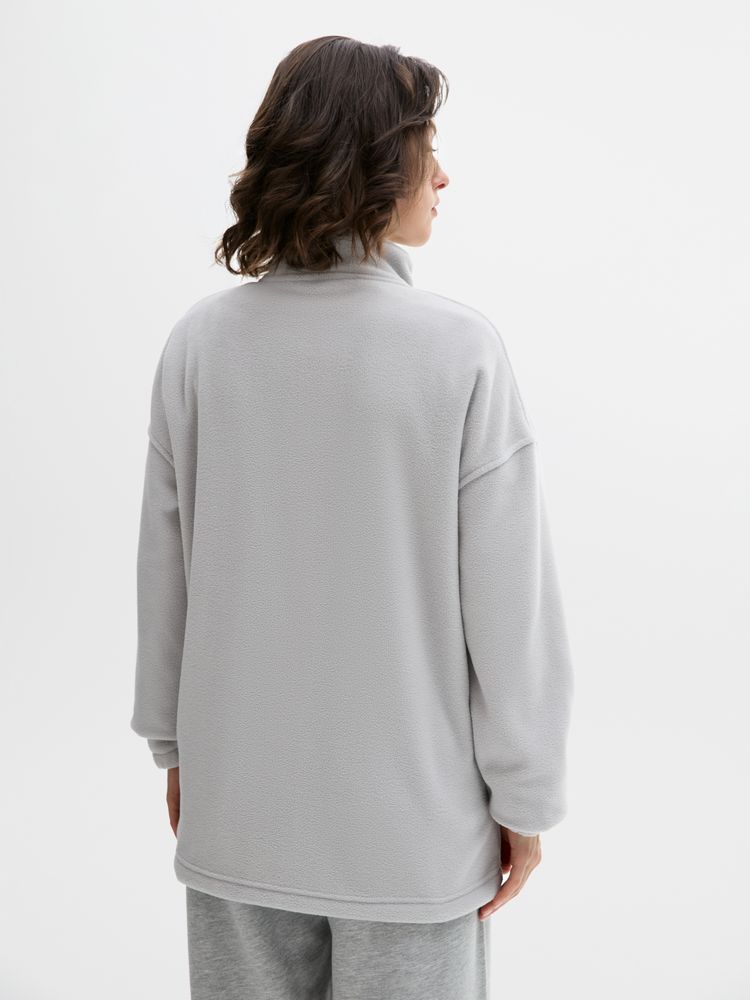 Куртка флисовая унисекс Nebo, светло-серая-5